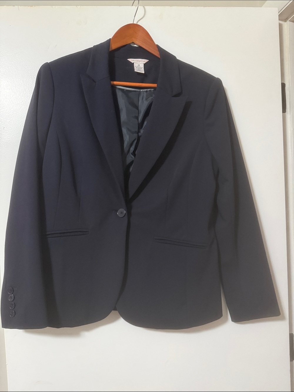 Worthington Navy Single-Button Women's Blazer